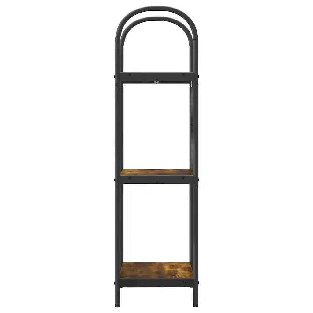 Libreria-Scaffale per Libri-Mobile di Stoccaggio Rovere fum¨¦ 40 x 30 x 109 cm Legno multistrato 690992