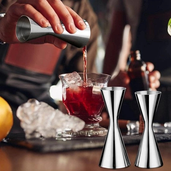 Coppa di Misura con Bilancia Interna - 30/45 ml per Ricette di Cocktail