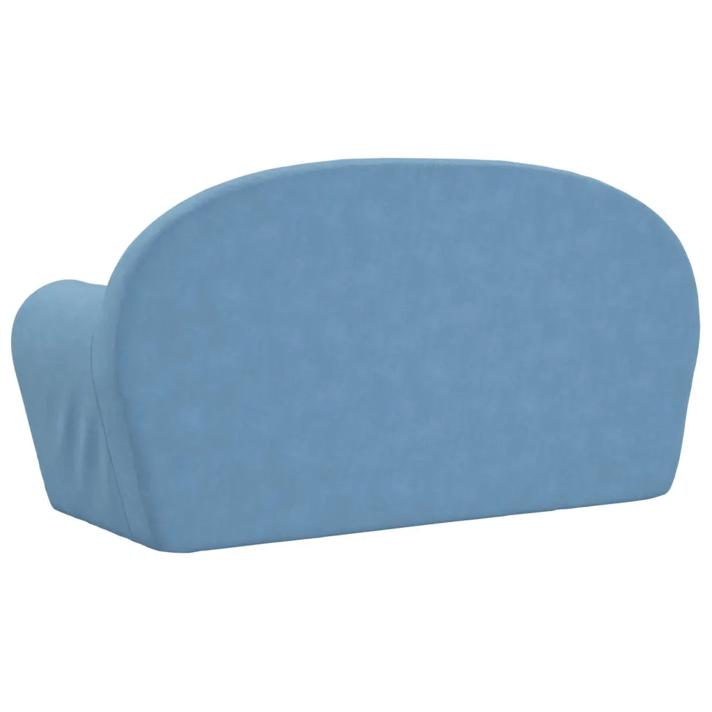 Divano Letto per Bambini a 2 Posti-Sofa Letto-Daybed-Divanetto Blu in Morbido Peluche 174665