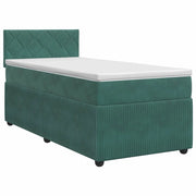 Letto box spring con materasso Verde Scuro 80 x 200 cm Velluto 3451574