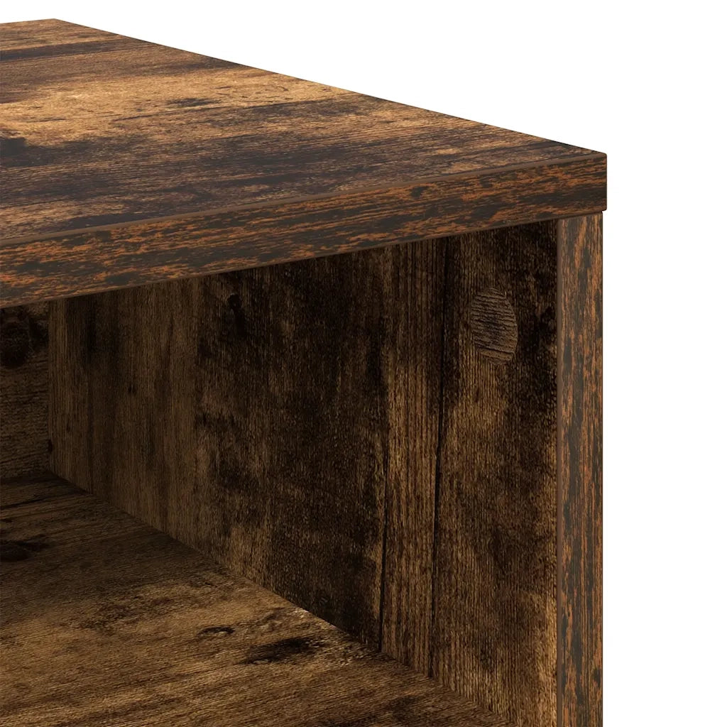 Comodino-Tavolino da notte Rovere Fumo 40x30x30 cm Legno Multistrato 569803