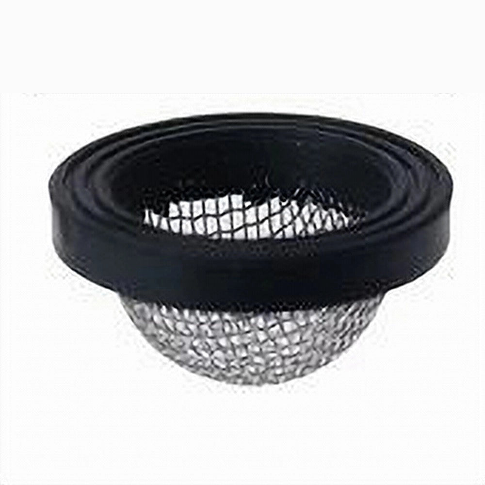Trade Shop - Set 6pz Guarnizioni In Gomma Nera Con Filtro A Rete Convessa In Acciaio 1/2 52445 -