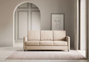 Divano karay 3 posti (tre sedute da 60cm) misure esterne l.198cm | beige - Mobili 2G
