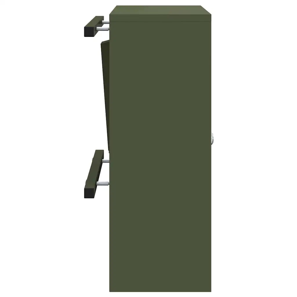 vidaXL cassetta postalepastkastei Oliver verde 30 x 23 x 55 cm Acciaio