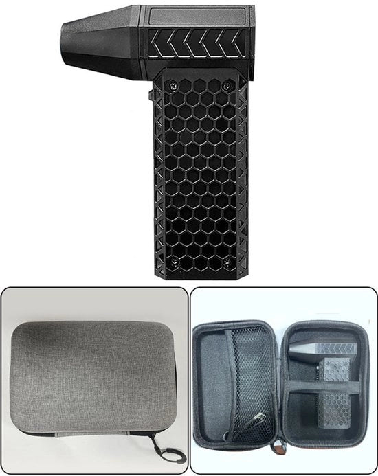 Pulizia dell'aria con compressore per ventilatore, ventilatore manuale senza fili, motore senza asse, diffusore di aria compressa, portatile, elettrico, super adatto per una pulizia efficiente di giardino e auto.