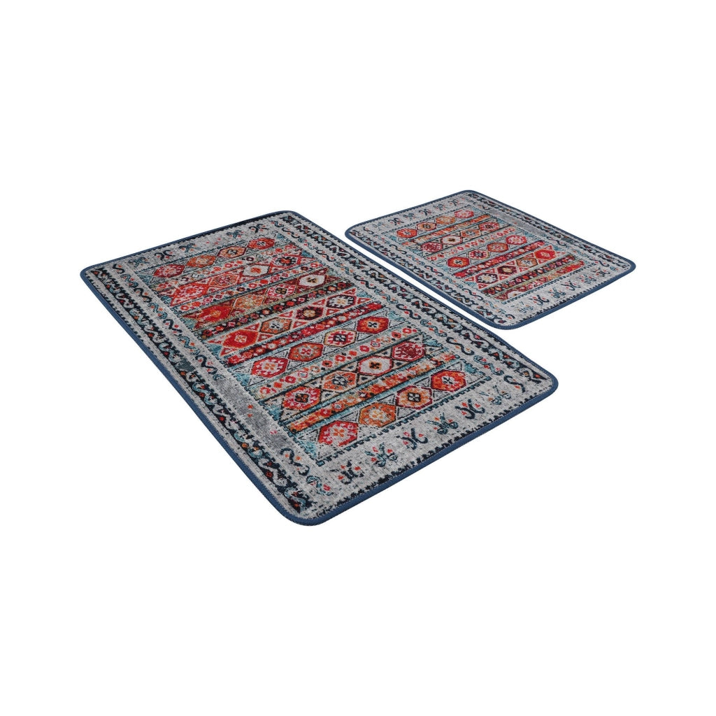 Dyersburg, Tappeto da Bagno Lavabile in Lavatrice, 60x100 cm Multicolore
