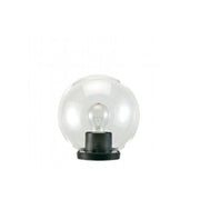 Testa-Palo 1 Luce Globo In Termoplastco Sfera Ø 20 Cm Nero - Trasparente