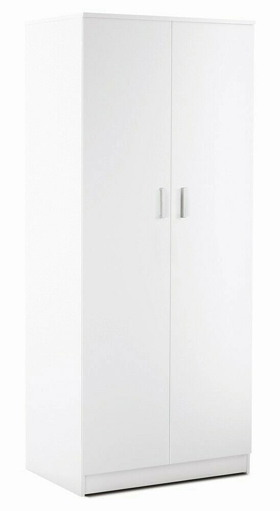 Amadio 2 ante H182 L77 P52 Cm colore Bianco liscio 455k Sarmog