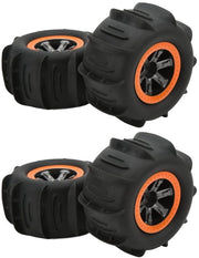 Kit di gomme per auto RC acqua-resistenti - fascia di sospensione in gomma - ammortizzatore di urto - movimento elastico - 4 pezzi - materiale duraturo - gomme per auto RC