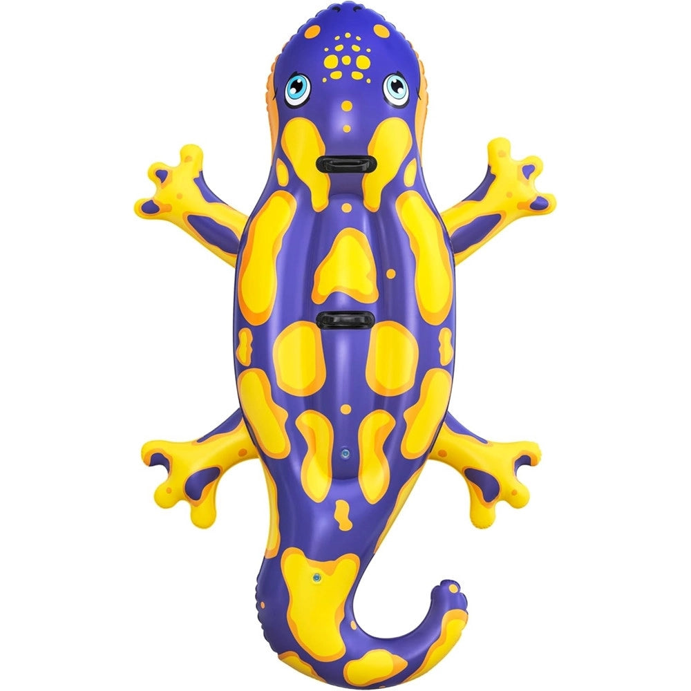 Trade Shop - Cavalcabile Gonfiabile Forma Salamandra Galleggiante 191 X 119 Cm Con Maniglie 41502 -
