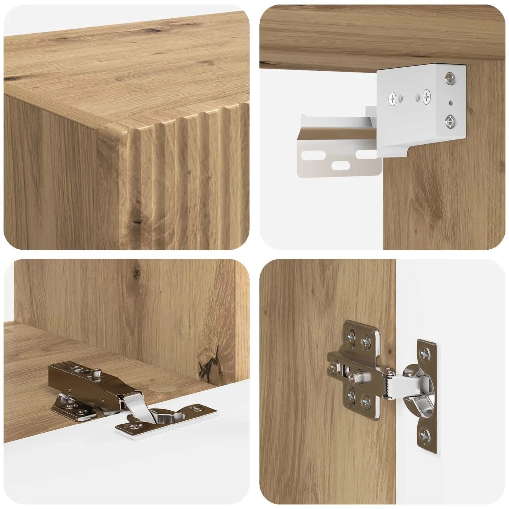 Set mobile TV 5 pcs Rovere artigianale Legno multistrato 3409077