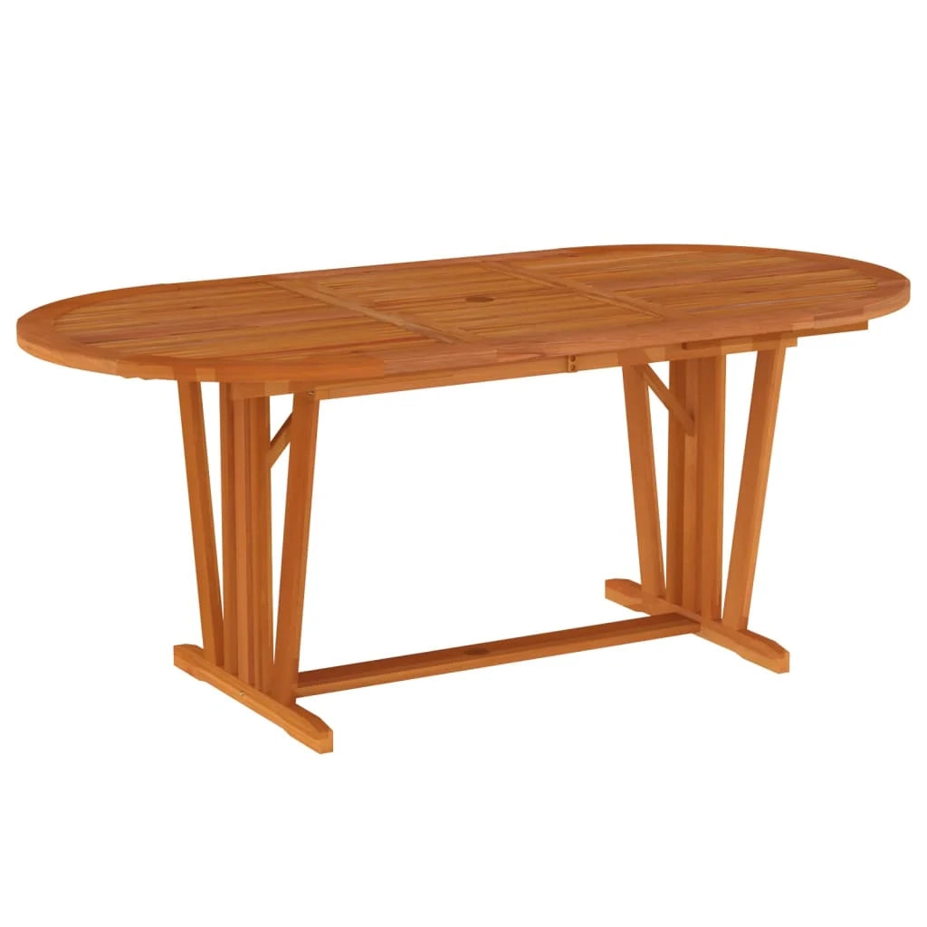 Set da pranzo da esterno 5 pezzi mobili da giardino legno massello di eucalipto 02_0014287