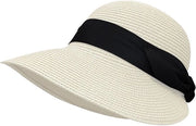 Cappello da sole per donne, protezione UV, cappello da sole con bordo ampio, respirante, cappello da spiaggia, cappello da viaggio pieghevole per l'estate