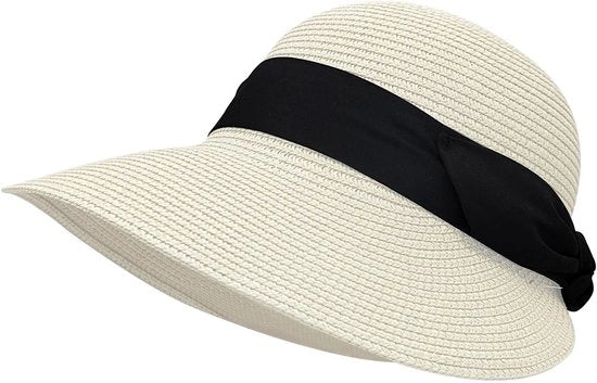 Cappello da sole per donne, protezione UV, cappello da sole con bordo ampio, respirante, cappello da spiaggia, cappello da viaggio pieghevole per l'estate