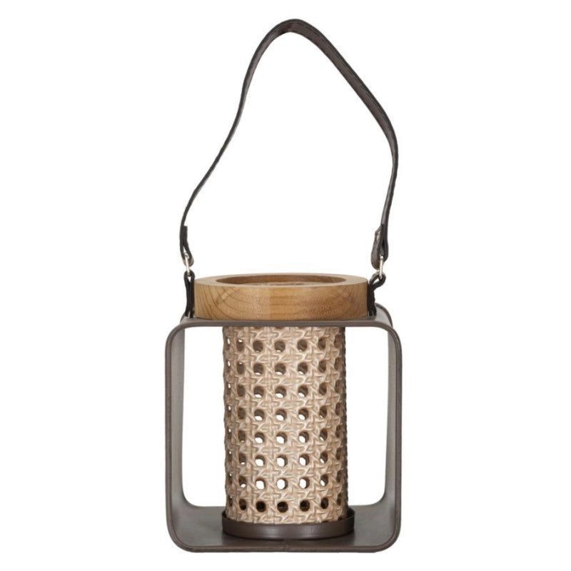 Lanterna Iron-rattan cm 16x13x20