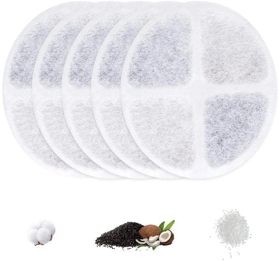 Filtro per fontana per gatti, 5 pezzi filtro per fontana per gatti, filtro per fontana per gatti, filtro per fontana per gatti originale per PW01 accessori