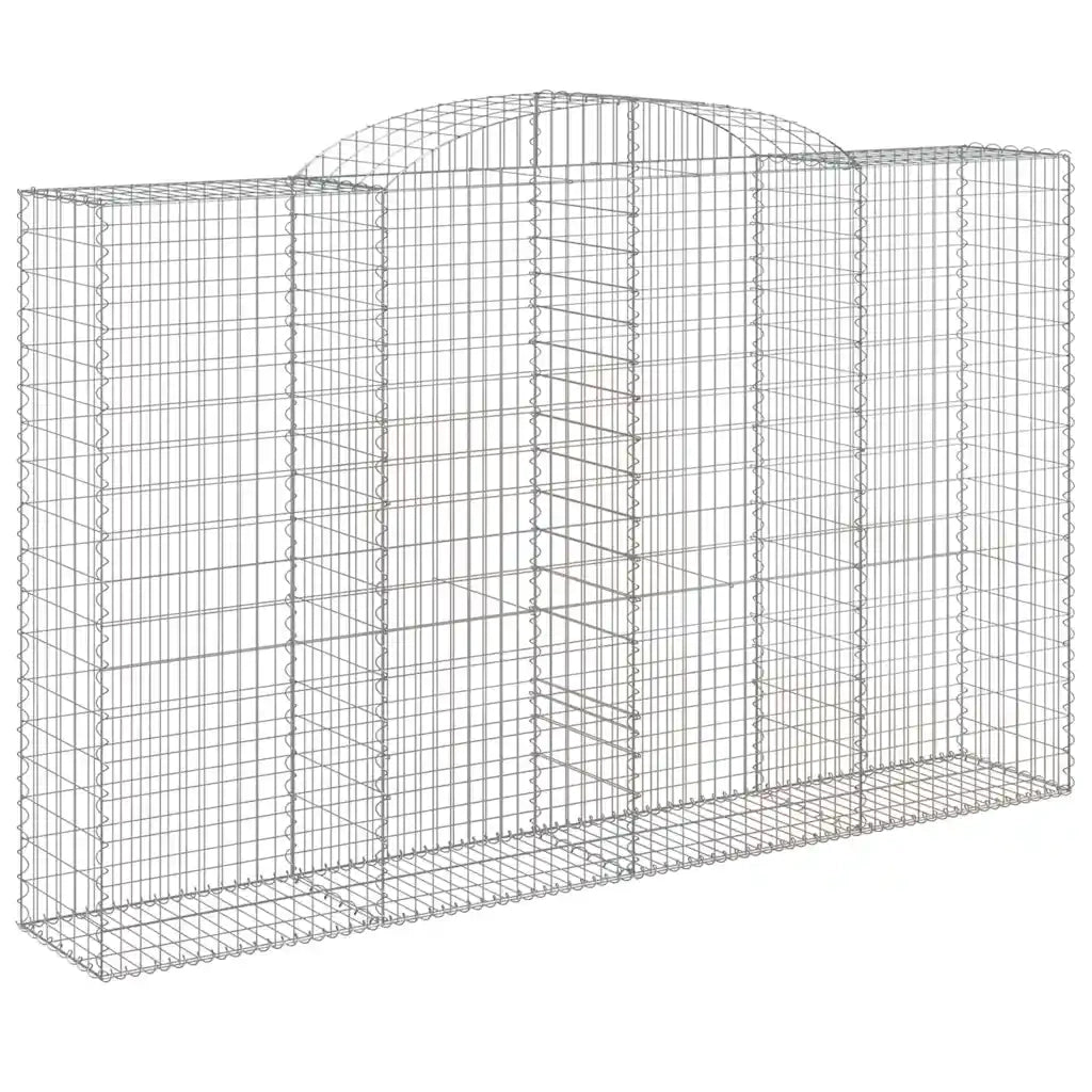 Cesti Gabbioni ad Arco 11 pz 300x50x180/200 cm Ferro Zincato 3146782