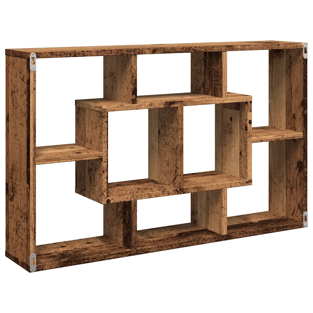 Scaffale a Parete Legno Antico 85x16x52,5 cm Legno Multistrato CFW4367606