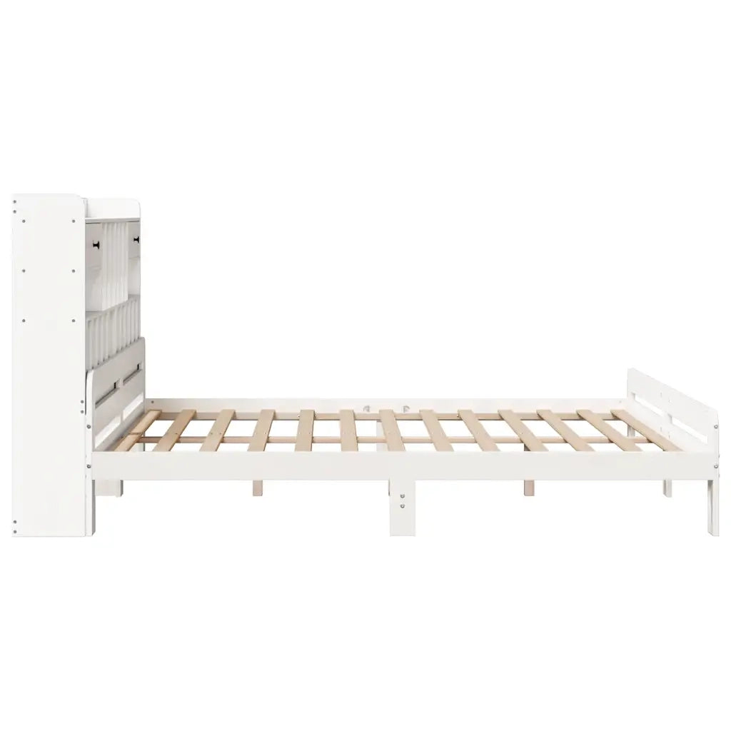 Giroletto con Libreria senza Materasso 180x200 cm in Legno Pino 3308874