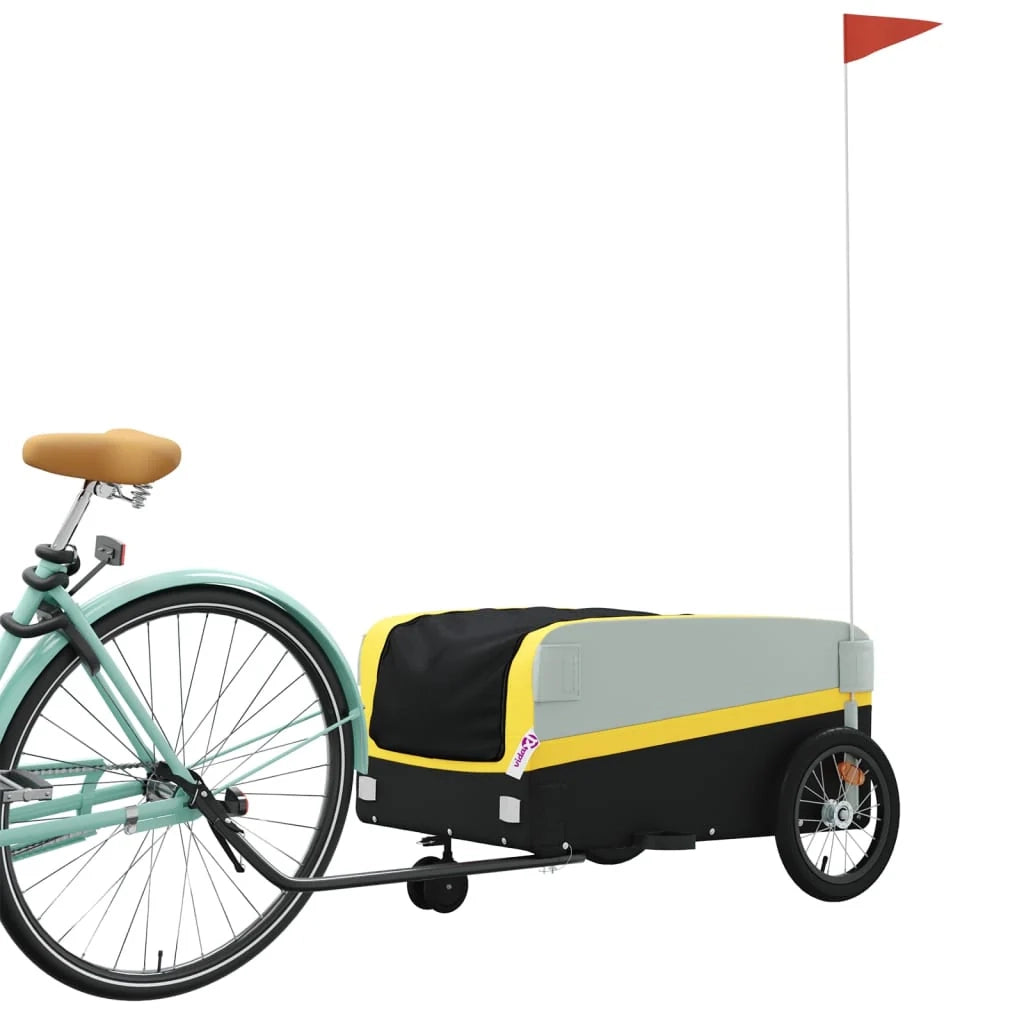 Rimorchio per trasporto biciclette 45 kg ferro giallo 02_0044151