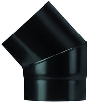 Save GOMITO 45  ° PER STUFA A LEGNA PORCELLANATO PLUS LIGHT Col. Nero opaco  EE ? cm. 12