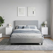 Mobiletto da notte a muro 2 pz Bianco 34,5 x 33 x 40 cm 898806