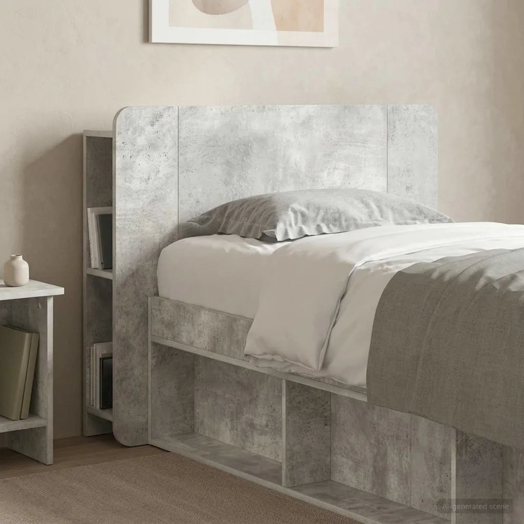 Testata del letto Grigio Cemento Legno ingegnerizzato 8001186