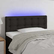 Testiera a LED-Testata con LED Nera 80x5x78/88 cm in Tessuto 846685