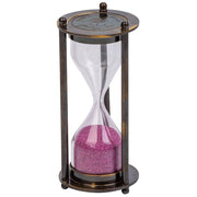 Clessidra 1 minuto in metallo marrone d5x10h