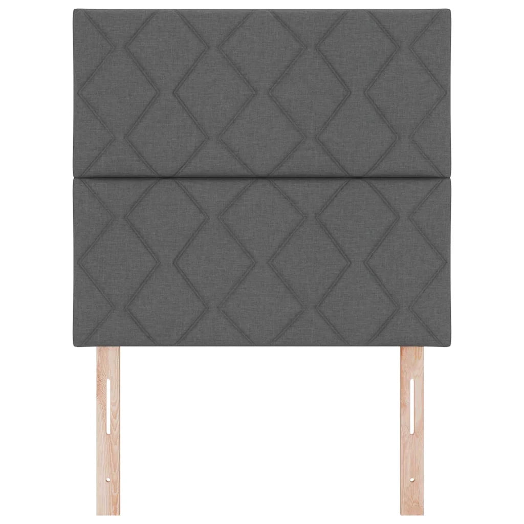Testiera con testiera Grigio scuro 90 cm Pelle Sintetica 3337887