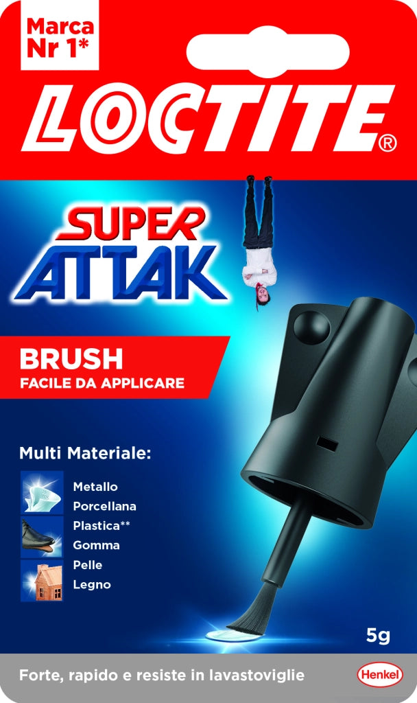Henkel COLLA SUPER ATTAK EASY BRUSH  gr. 5 12.00 pz