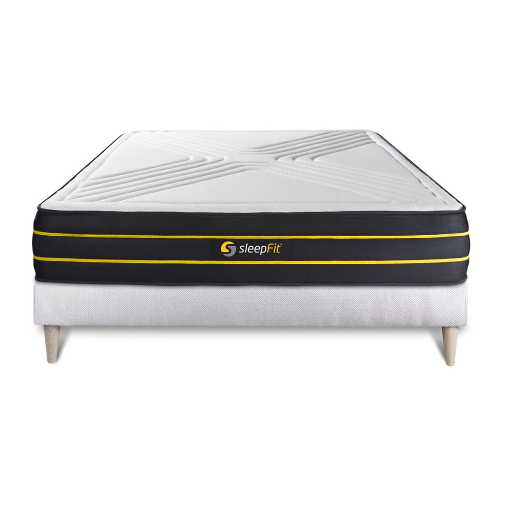 Kit rete e materasso matrimoniale ULTRA 140x190cm - Spessore : 26cm - memory foam e micro-molle insacchettate - Bilanciato