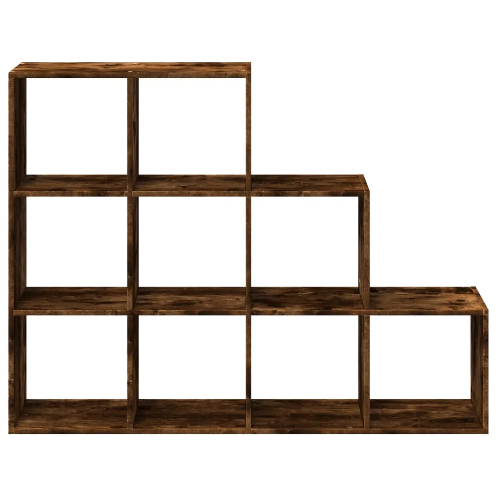 vidaXL Libreria 3 Ripiani Rovere Fumo 137,5x29x103,5 cm Truciolato