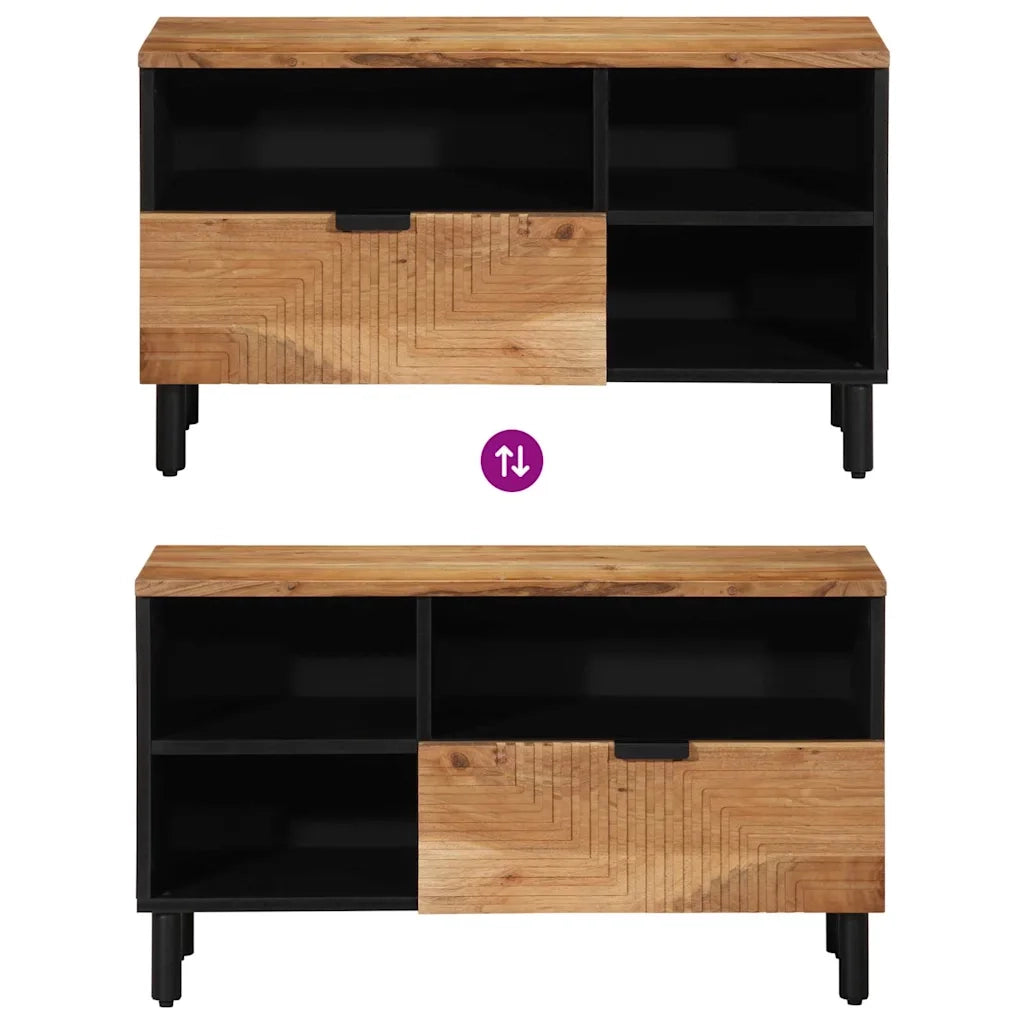 Unità TV Legno di Acacia Massello Legno multistrato 4017773