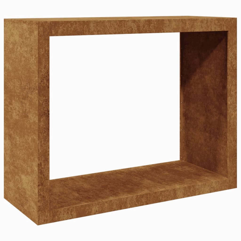 Portalegna 100 x 40 x 80 cm Acciaio Corten Marrone 02_0043702