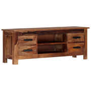 Pratico mobile porta TV/credenza di design 110 cm legno massello di sheesham 2502278