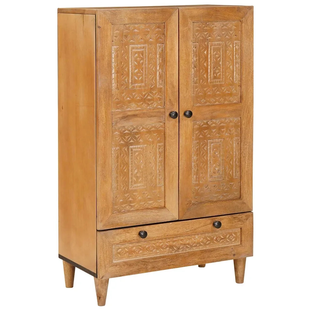 vidaXL Credenza con cassetto con porta Marrone chiaro 60 x 33 x 100 cm