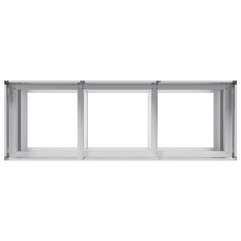 Fioriera 120x40x80 cm in Acciaio Zincato 860722