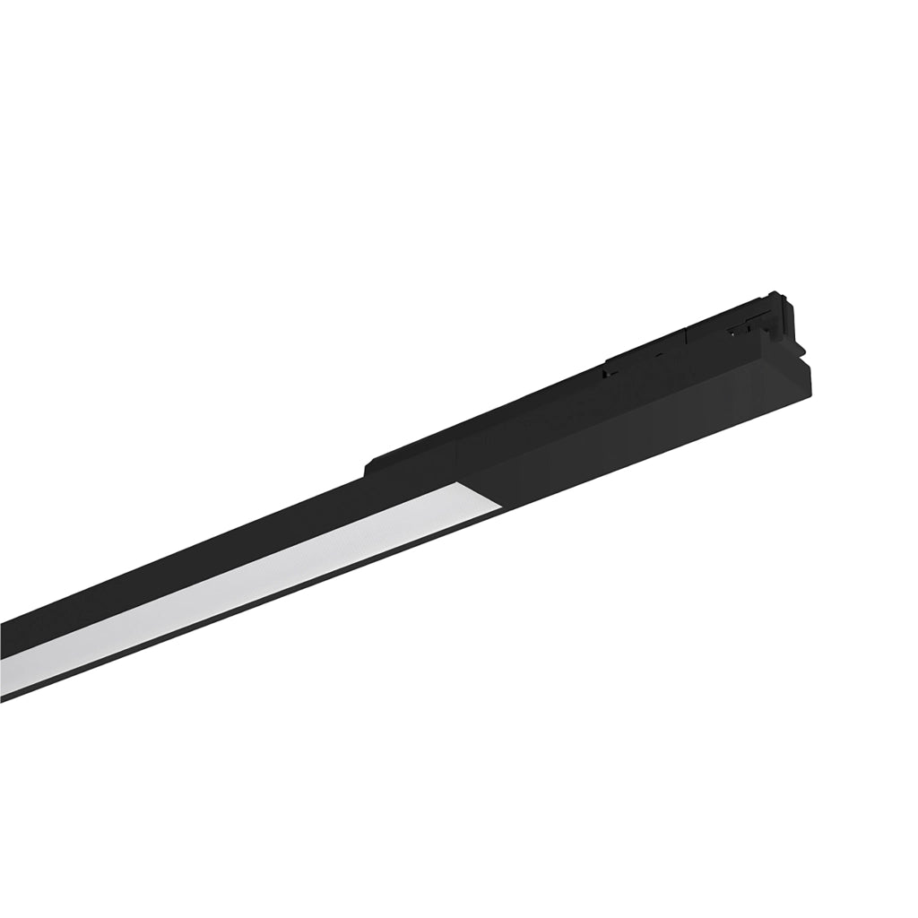 TELCO - Luce Lineare LED 24W Monofase per Binario, Nero, 3000K-4000K CCT Switch, CRI90, IP20 - Rossini Group