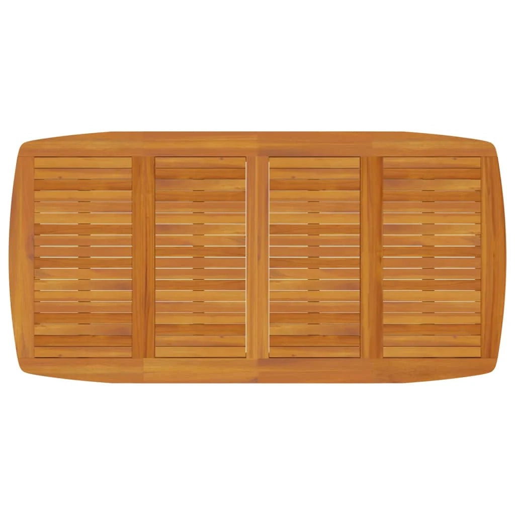 Set da pranzo da giardino per esterni composto da 9 pezzi in legno massello di acacia 02_0014081