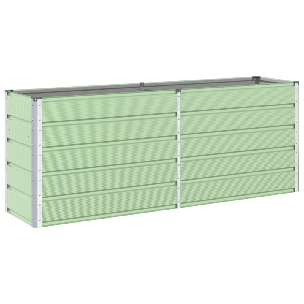 Fioriera Verde Pastello 195 x 50 x 77 cm Acciaio zincato