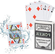 Paketto di Poker - 54 Carte in Plastica Resistenti alle Pieghe e Resistenti all'Acqua per Principianti e Esperti
