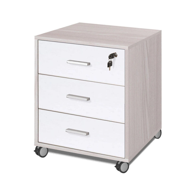 Cassettiera 3 Cassetti Olmo Chiaro cm 50x41x70h - Sarmog