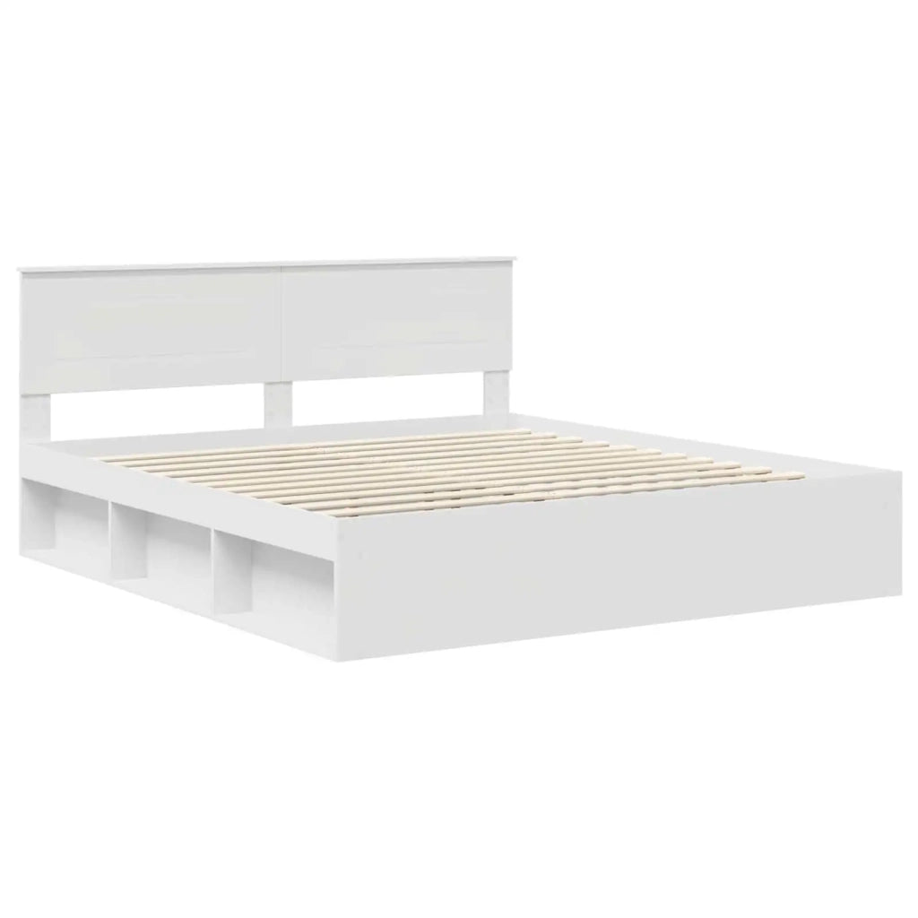 Struttura del letto Bianco 180 x 200 cm Legno multistrato