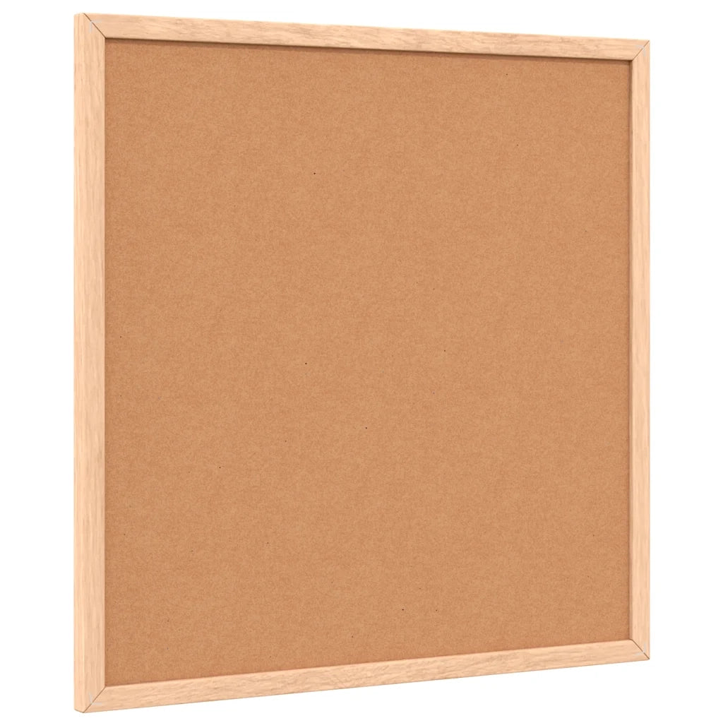 vidaXL Tavola in Sughero con Cornice Legno Massello di Pino 40x40 cm