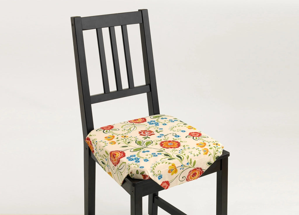 Set Cuscini Coprisedia Imbottiti Sfoderabili Modello Garden Made In Italy - Aletta 6Pz - Panna