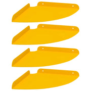 4 pz Mensola | Ripiano | Scaffale sospesa Giallo senape 24 x 24 x 2 cm