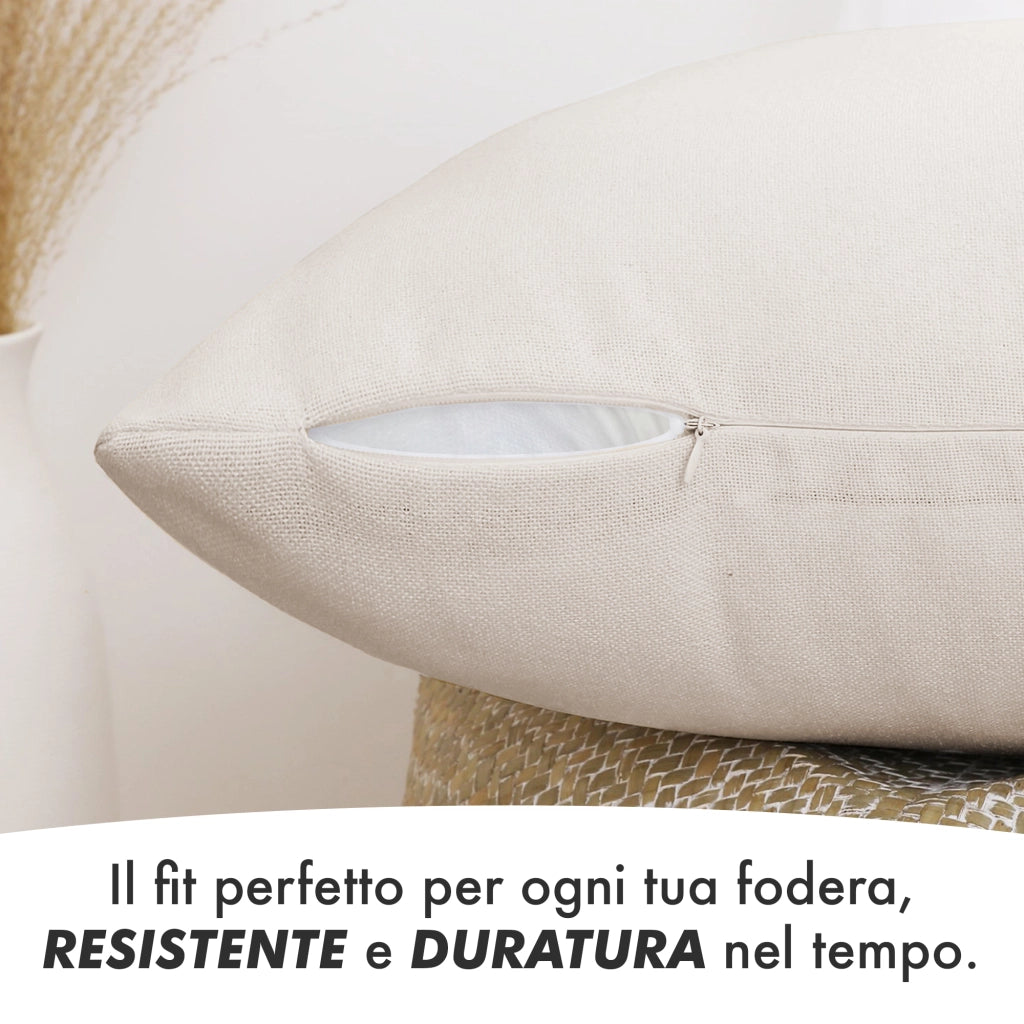 Imbottiture Per Cuscini Set 2 Pezzi, Cuscino Divano Varie Misure Prodotto Italiano Anima Per Cuscino Da Riempimento Morbide Soffici Al Tatto 60x60 cm