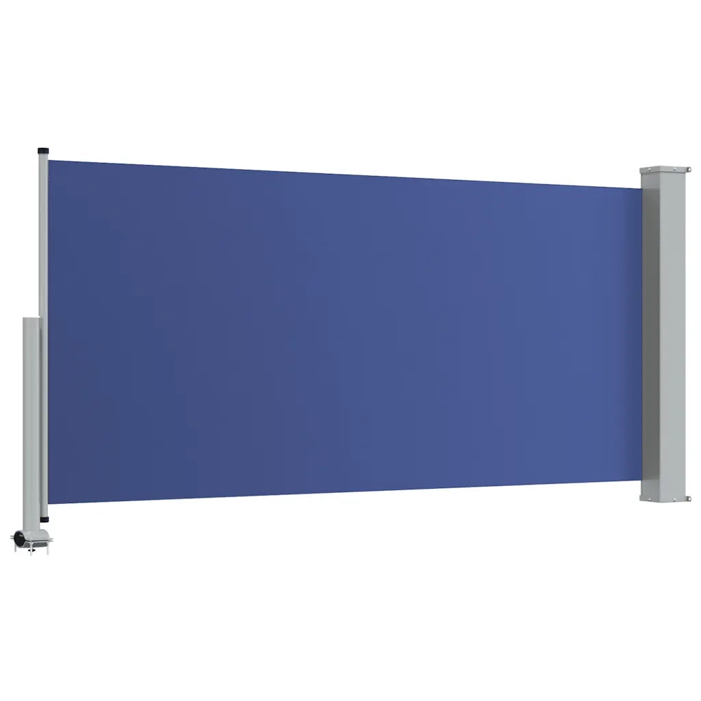Tenda Laterale Retrattile per Patio 120x300 cm Blu