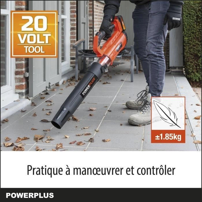Base di alimentazione a doppia potenza con POWDPG7521 - 20 V fogli di batteria, collettore di fogli, 145 km/h, senza batteria o caricabatterie
